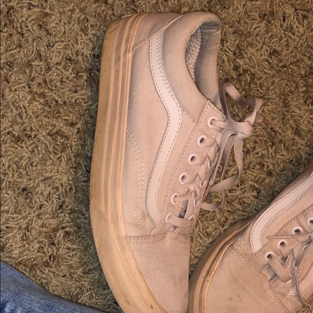 Light pink old skool vans